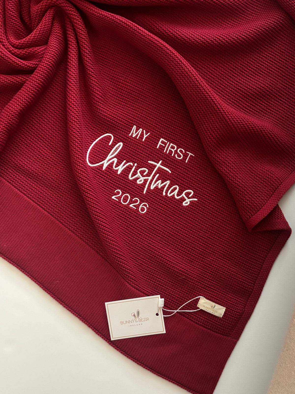 Festive Red Blanket (Option to Personalise)