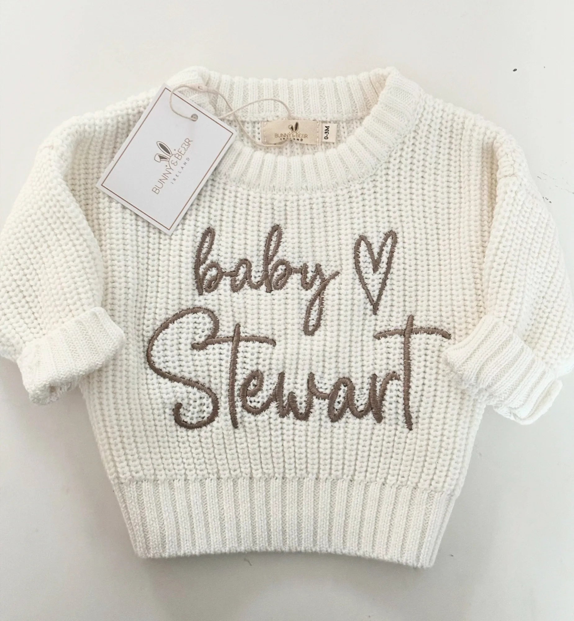 Ivory Knit Jumper (Personalisation Available)