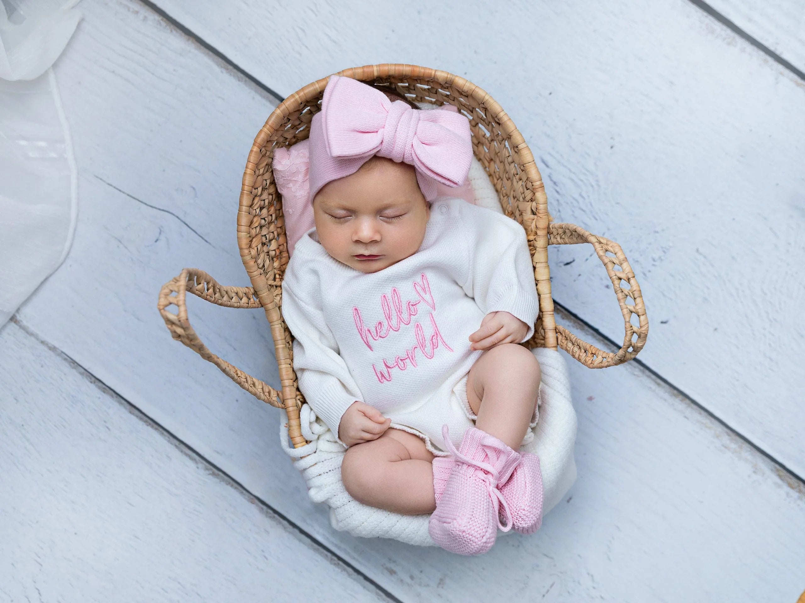 Soft Pink Frill Romper Bundle (Personalisation Available)