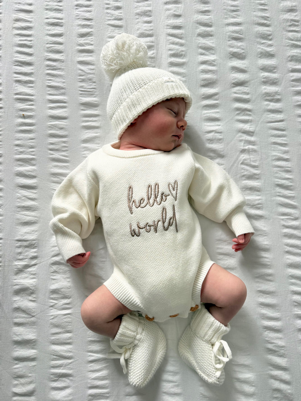 Ivory Button Romper Bundle (Personalisation Available)