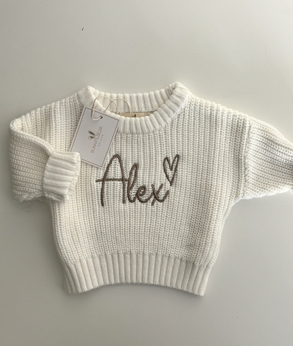 Ivory Knit Jumper (Personalisation Available)