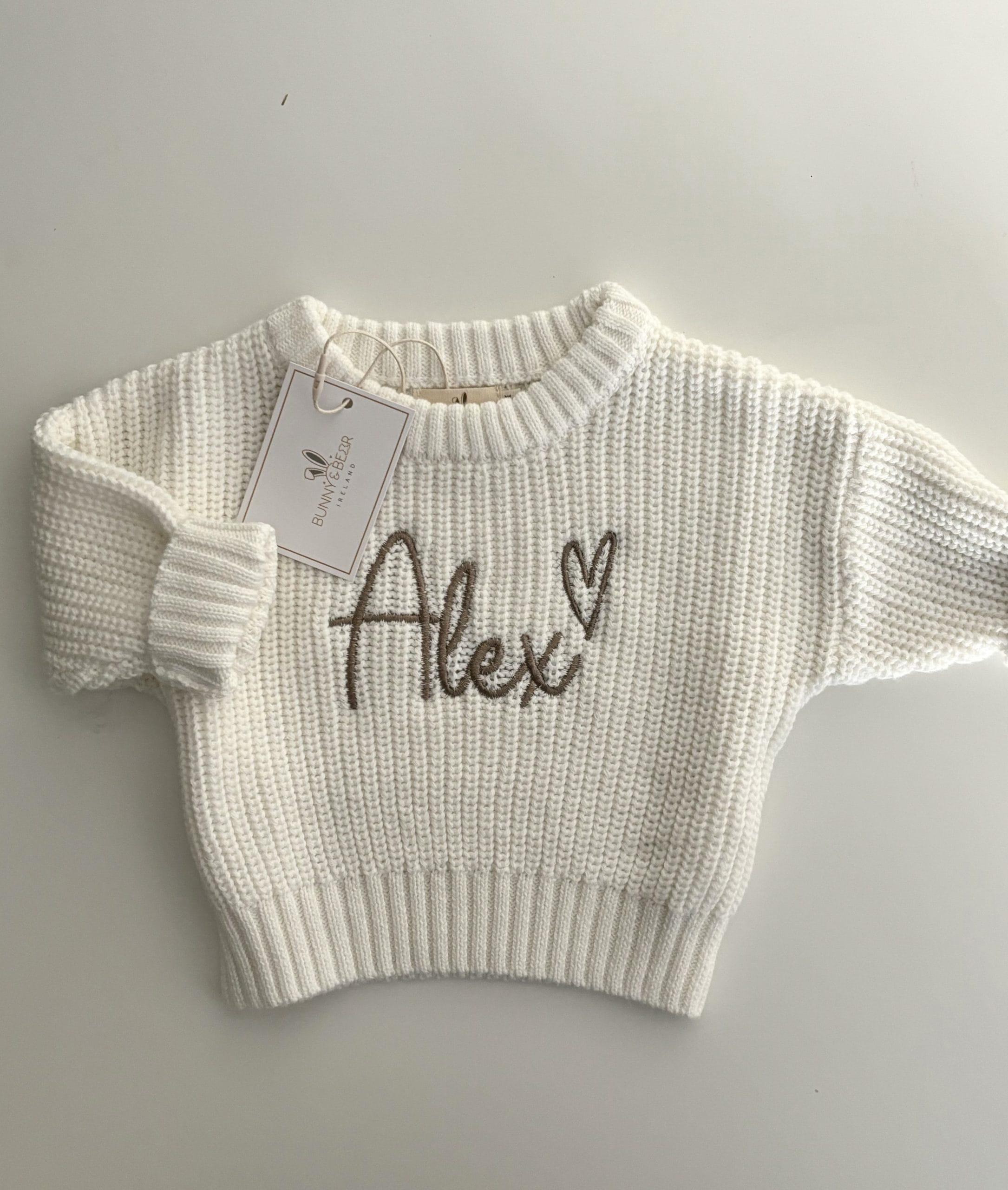 Ivory Knit Jumper (Personalisation Available)