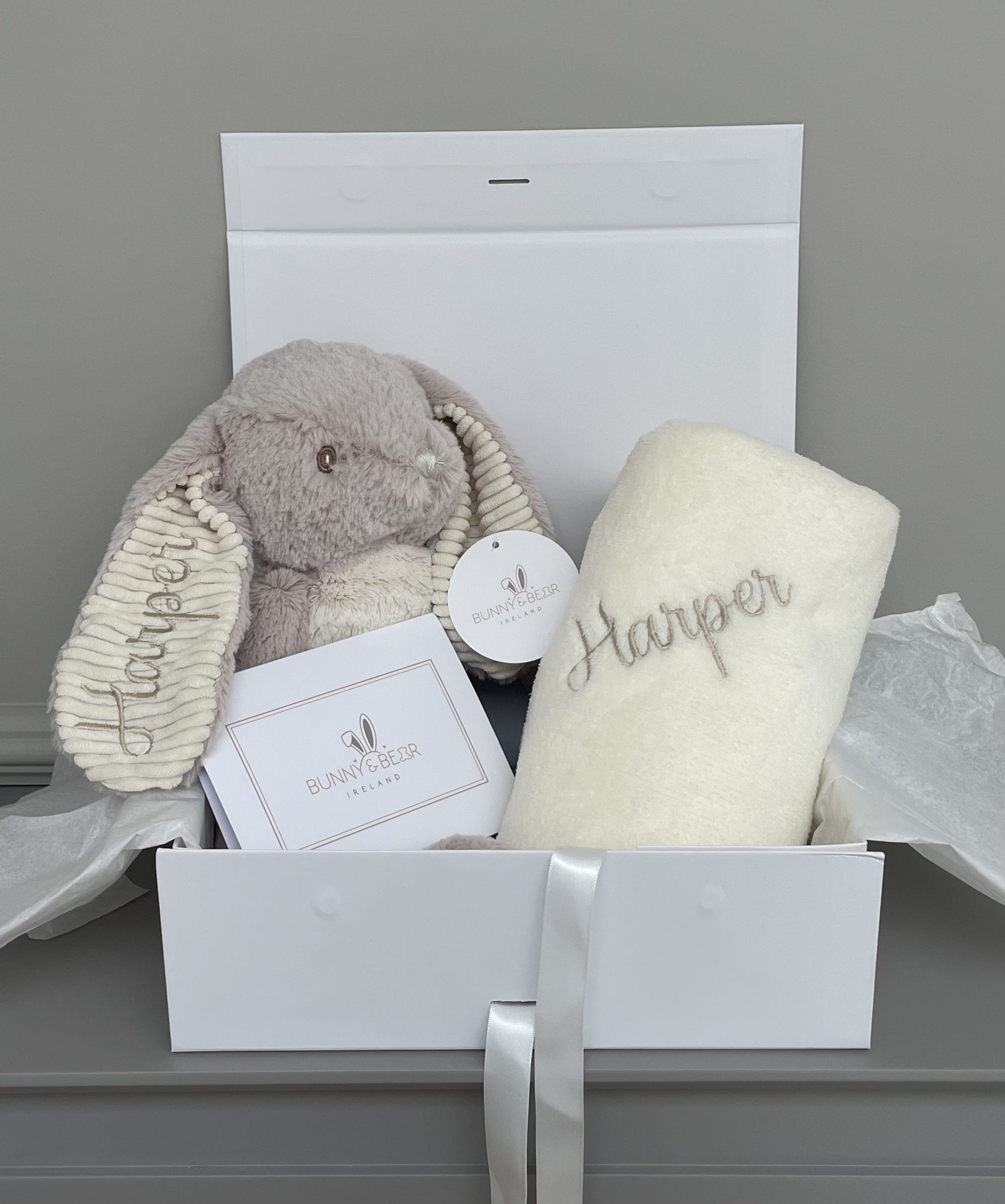 Bunny & Blanket Gift Box (Personalisation Available)