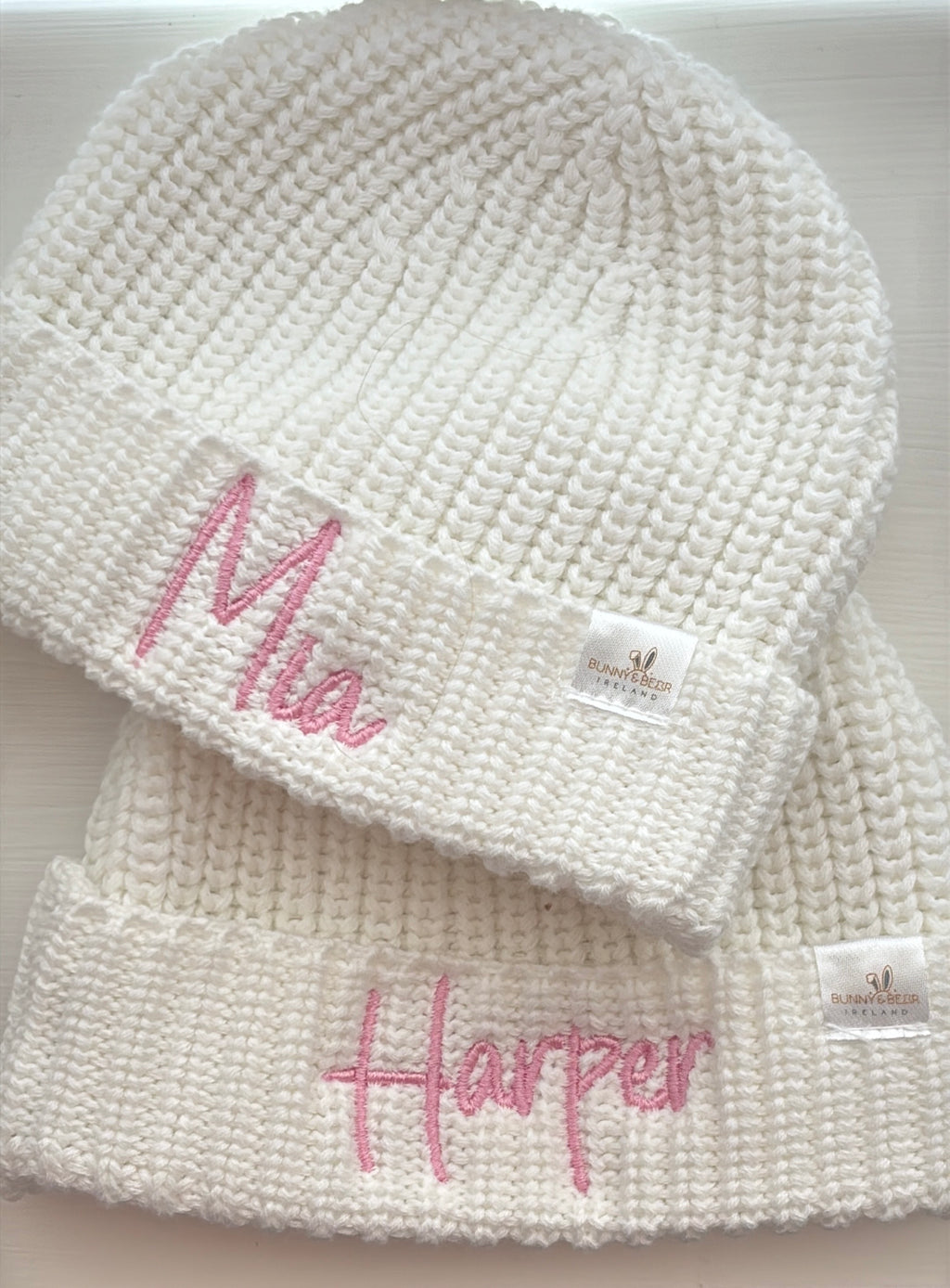 Personalised Knitted Beanie Hats (Colour Options Available)
