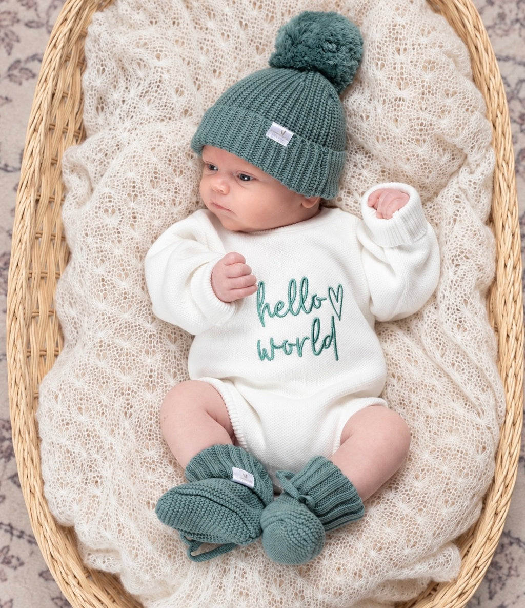 Sage Button Romper Bundle