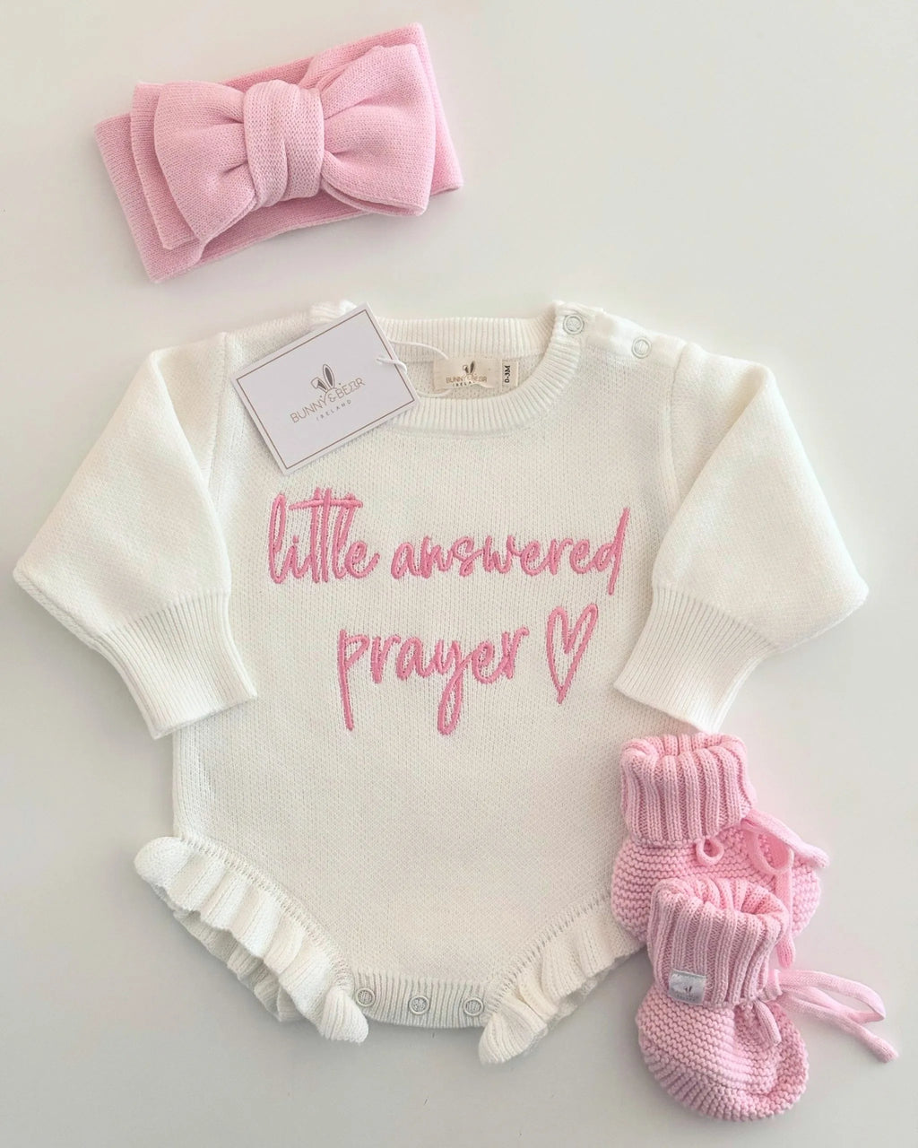 Soft Pink Romper & Blanket Bundle (Personalisation Available)