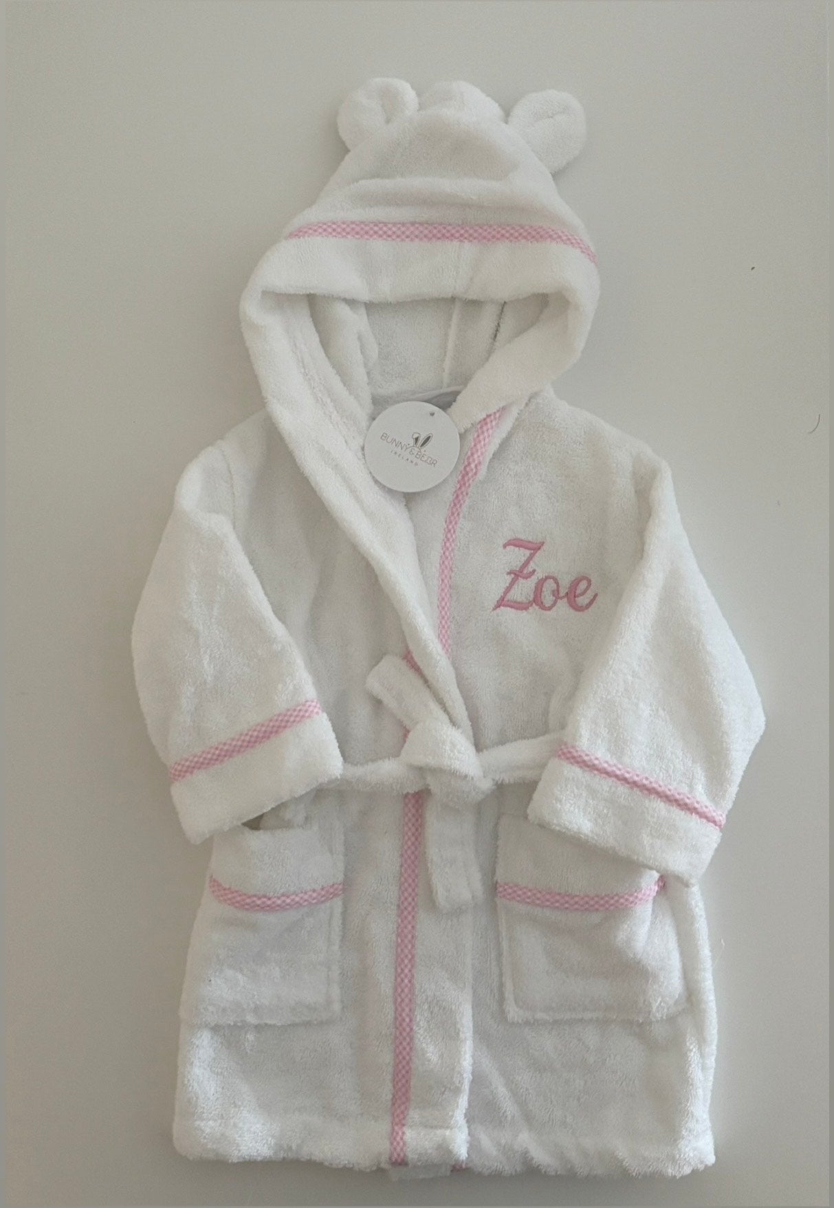 Personalised Toddler Bathrobe (2 Colour Options)