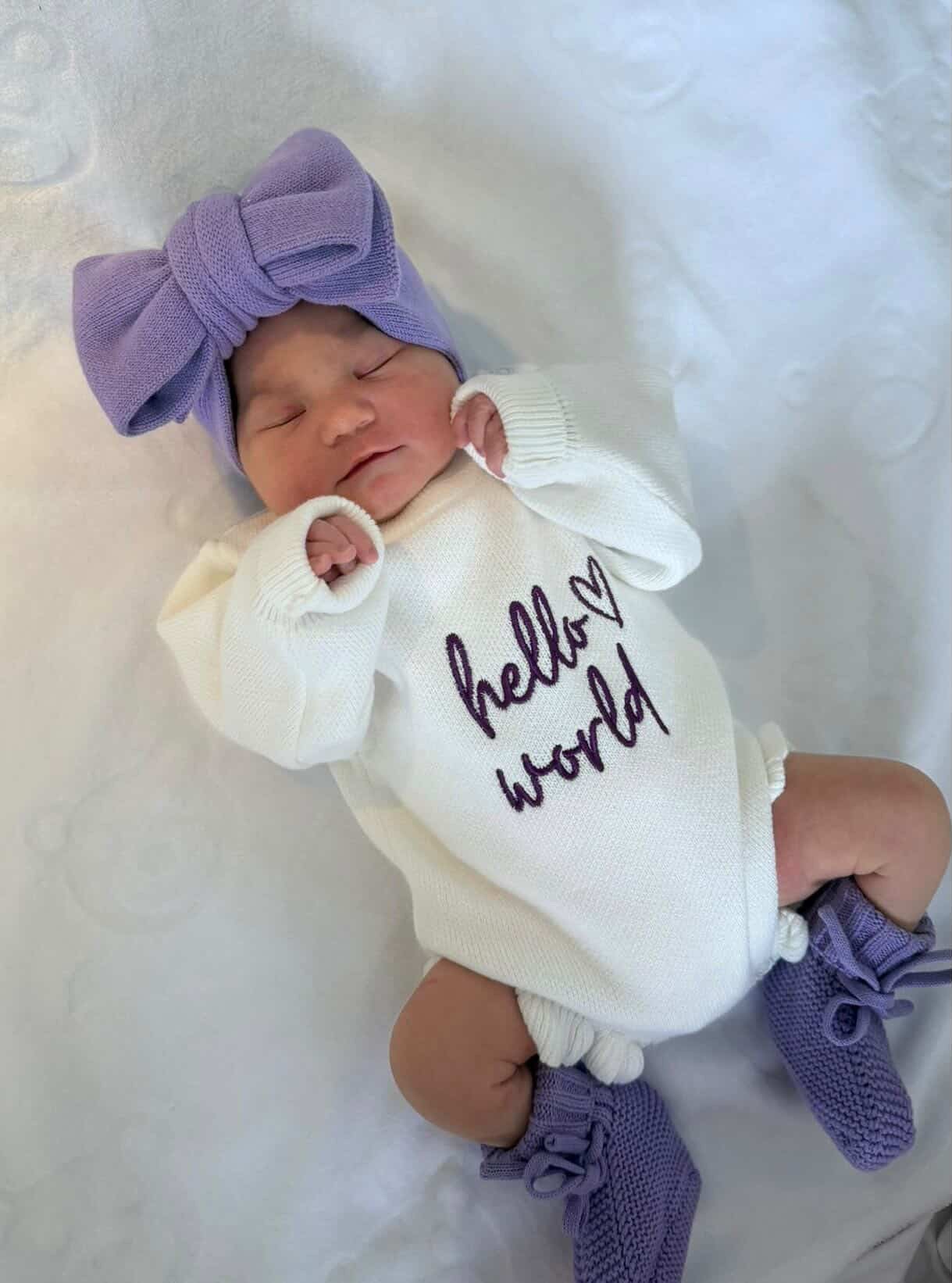 Violet Frill Romper Bundle (Option to Personalise)