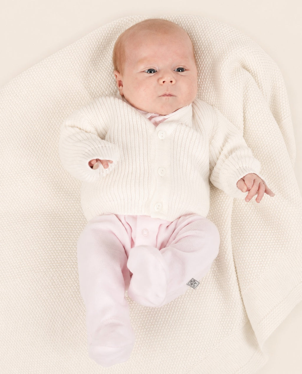 Knitted Ribbed Premature Baby Cardigan