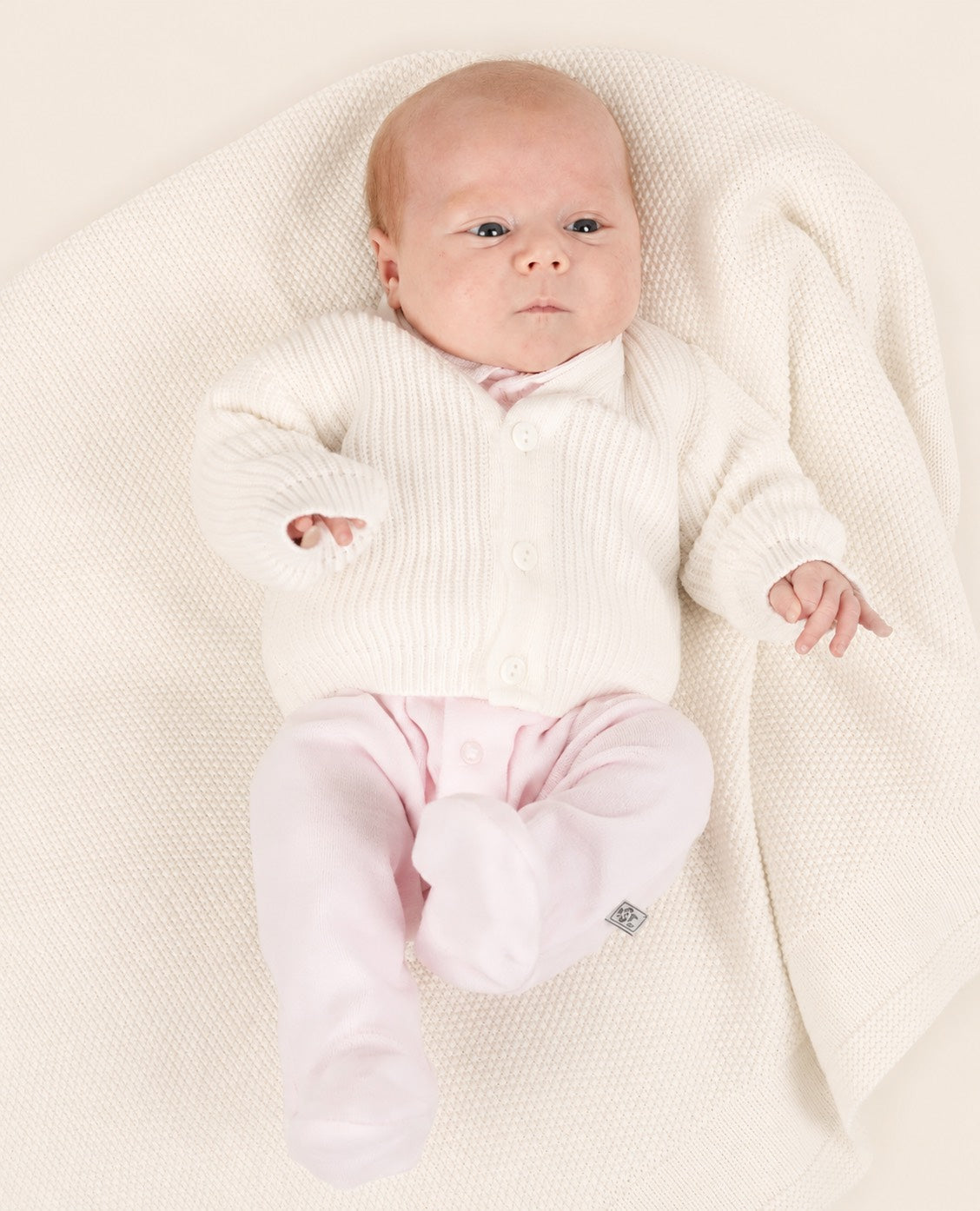 Knitted Ribbed Premature Baby Cardigan