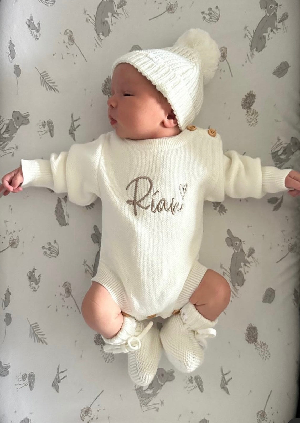 Button Romper Bundle (Colour Options & Personalisation Available)