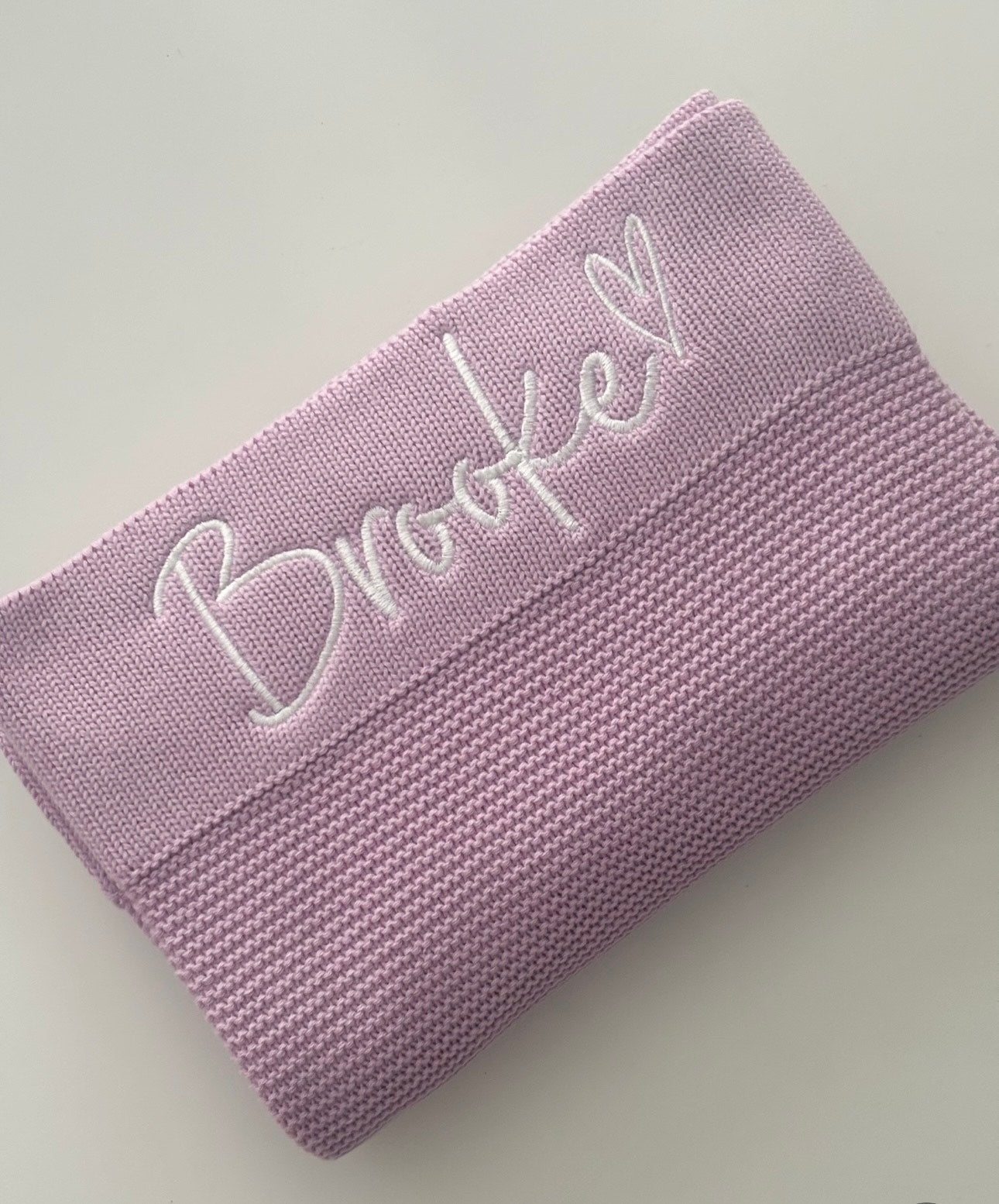 Cotton Knit Blanket (Colour Options & Personalisation Available)