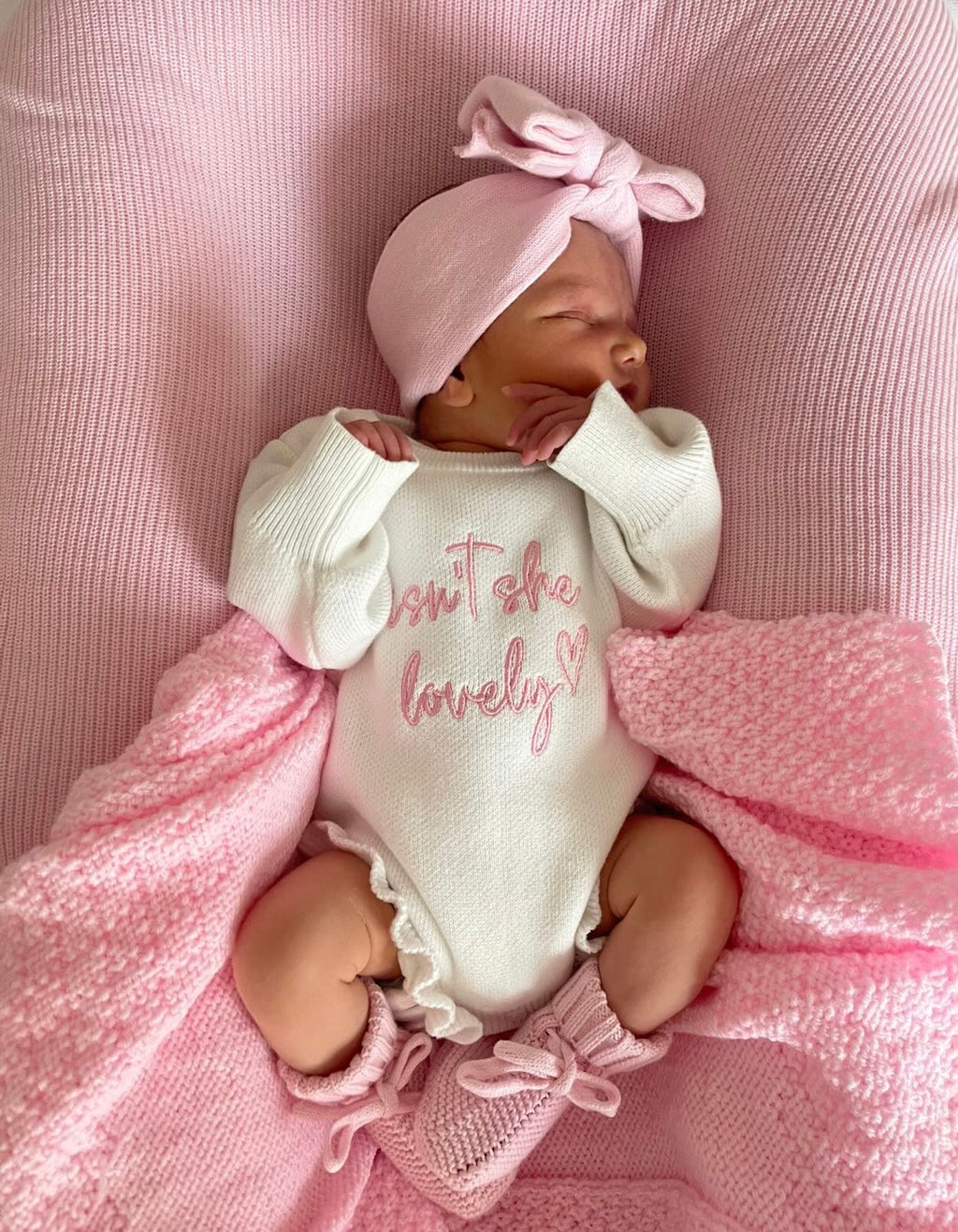 Soft Pink Frill Romper Bundle (Personalisation Available)