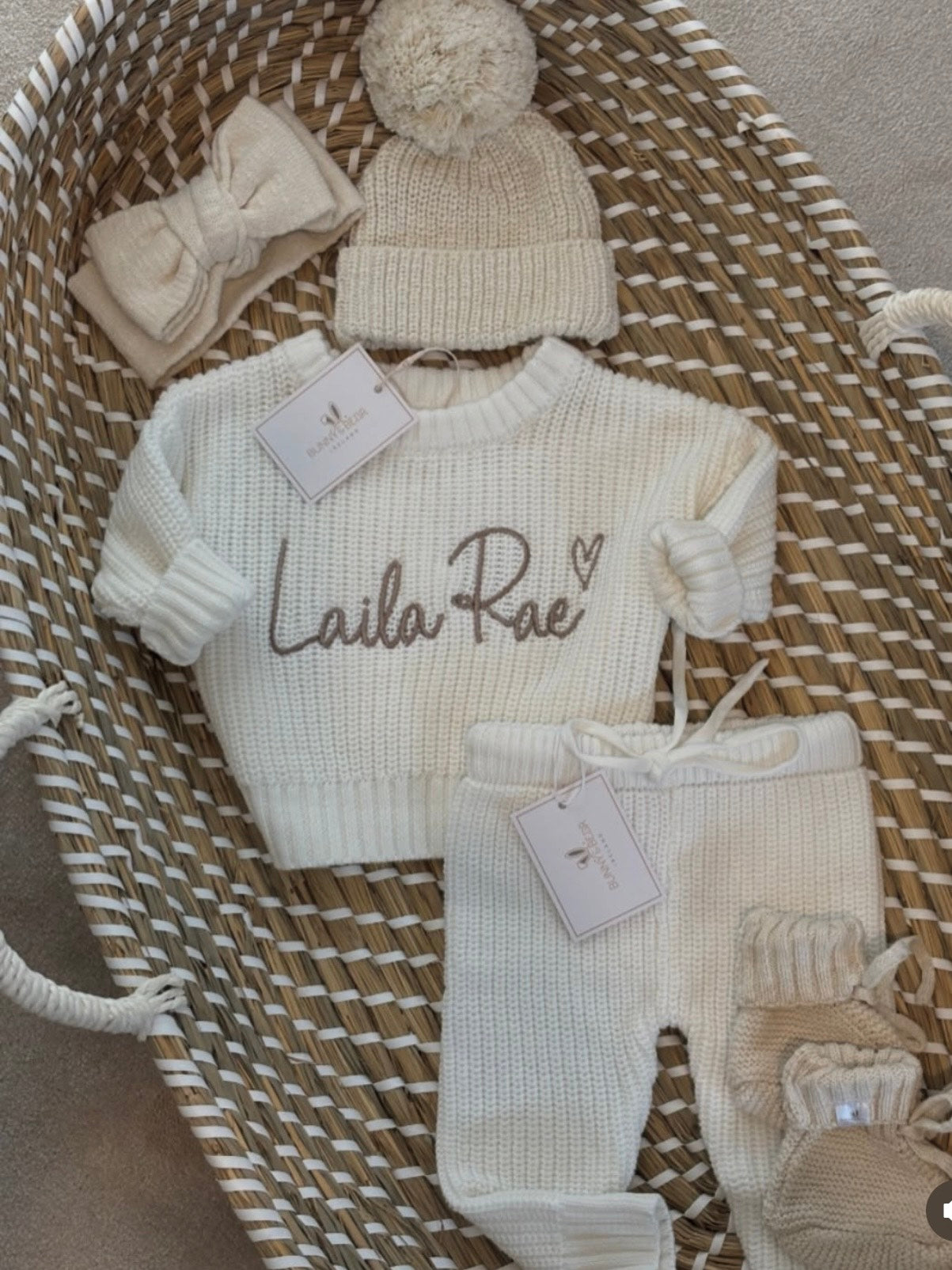 Ivory and Beige Jumper Bundle (Personalisation Available)