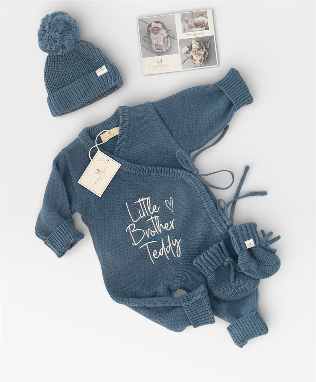 Ocean Blue Romper & Blanket Bundle