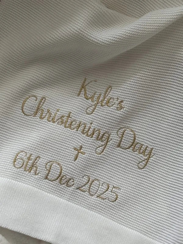 Christening Shawl (Personalisation Available)