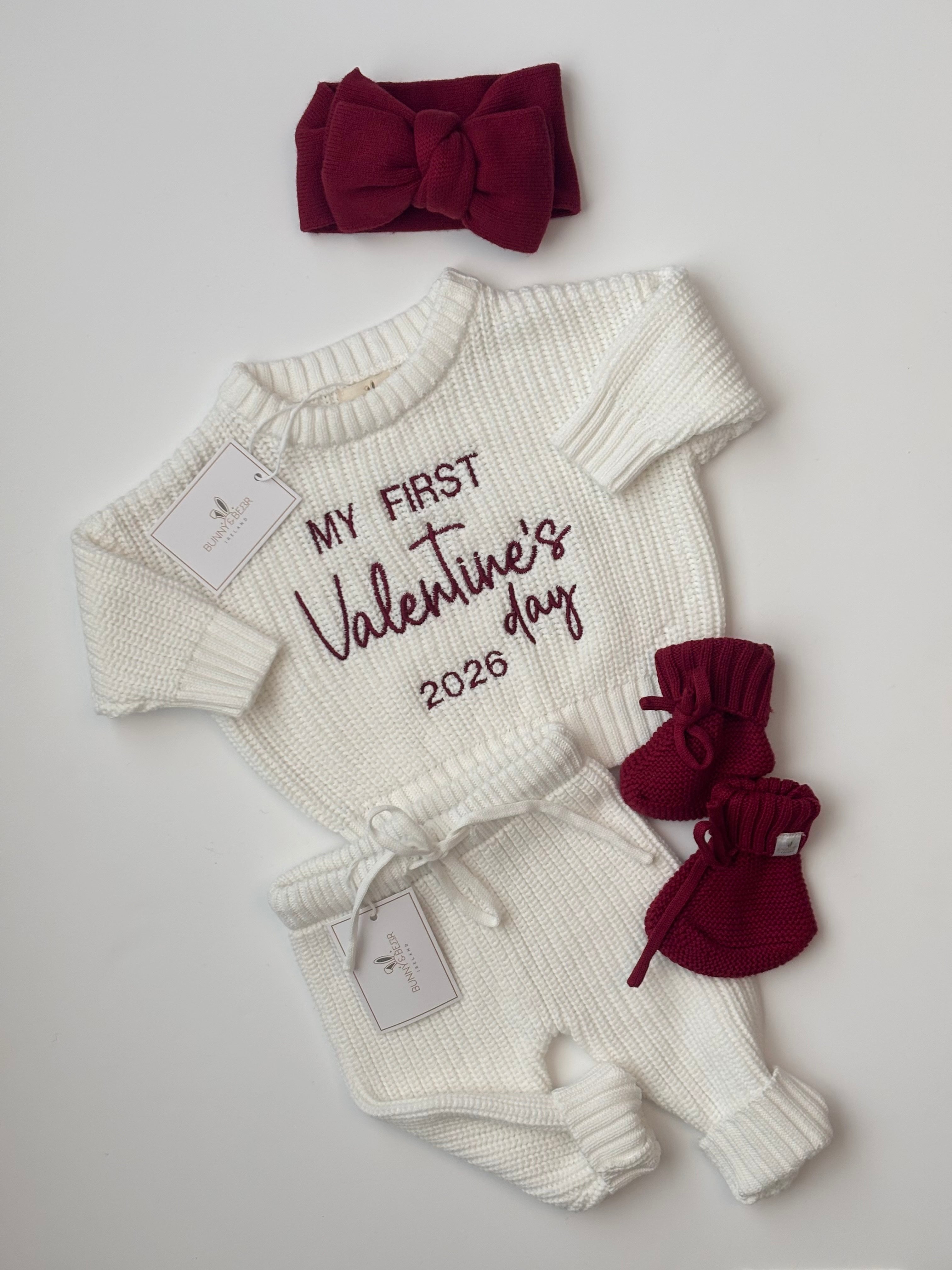 My First Valentine's Day (Jumper Bundle with Bow)