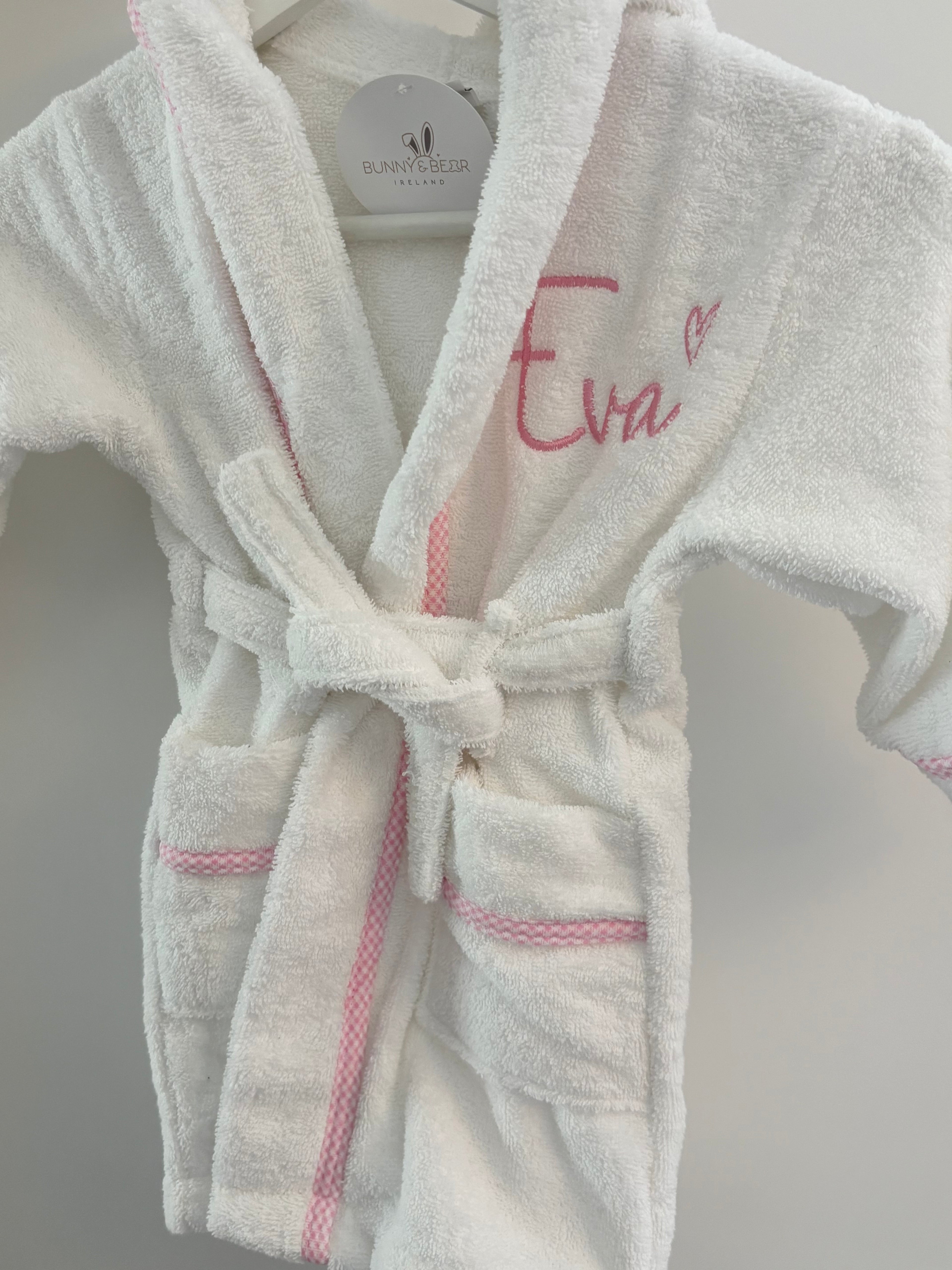 Personalised Toddler Bathrobe (2 Colour Options)