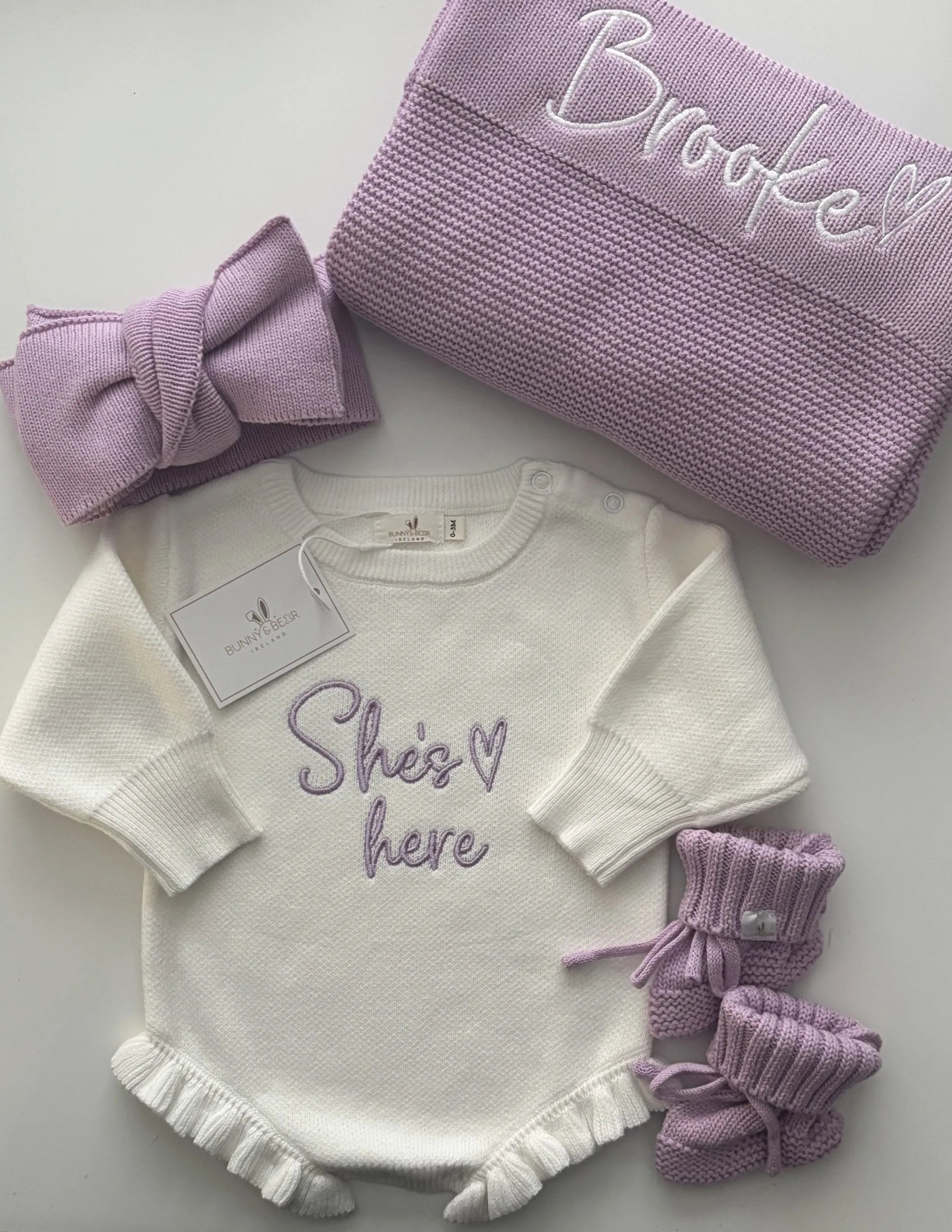 Orchid Blanket and Romper Bundle