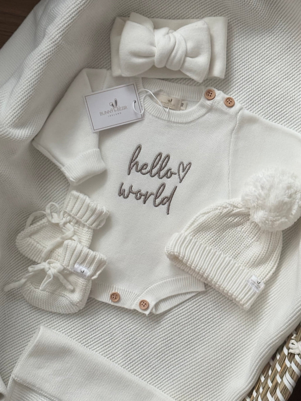 The Ivory Romper and Blanket Bundle (Option to Personalise)