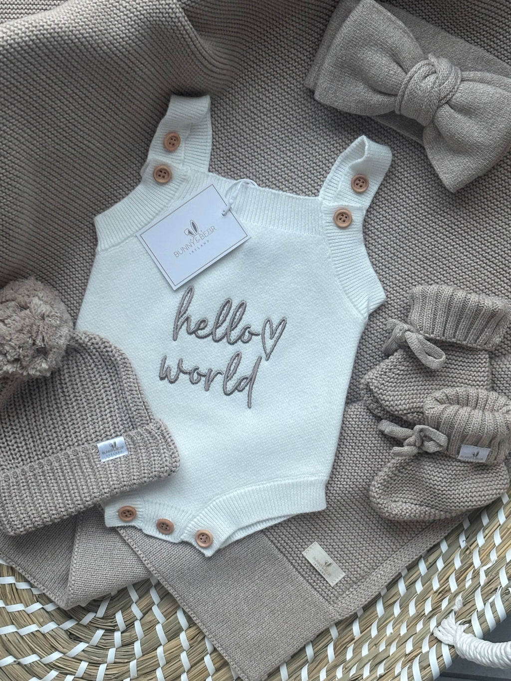 Newborn Neutral Summer Rompers