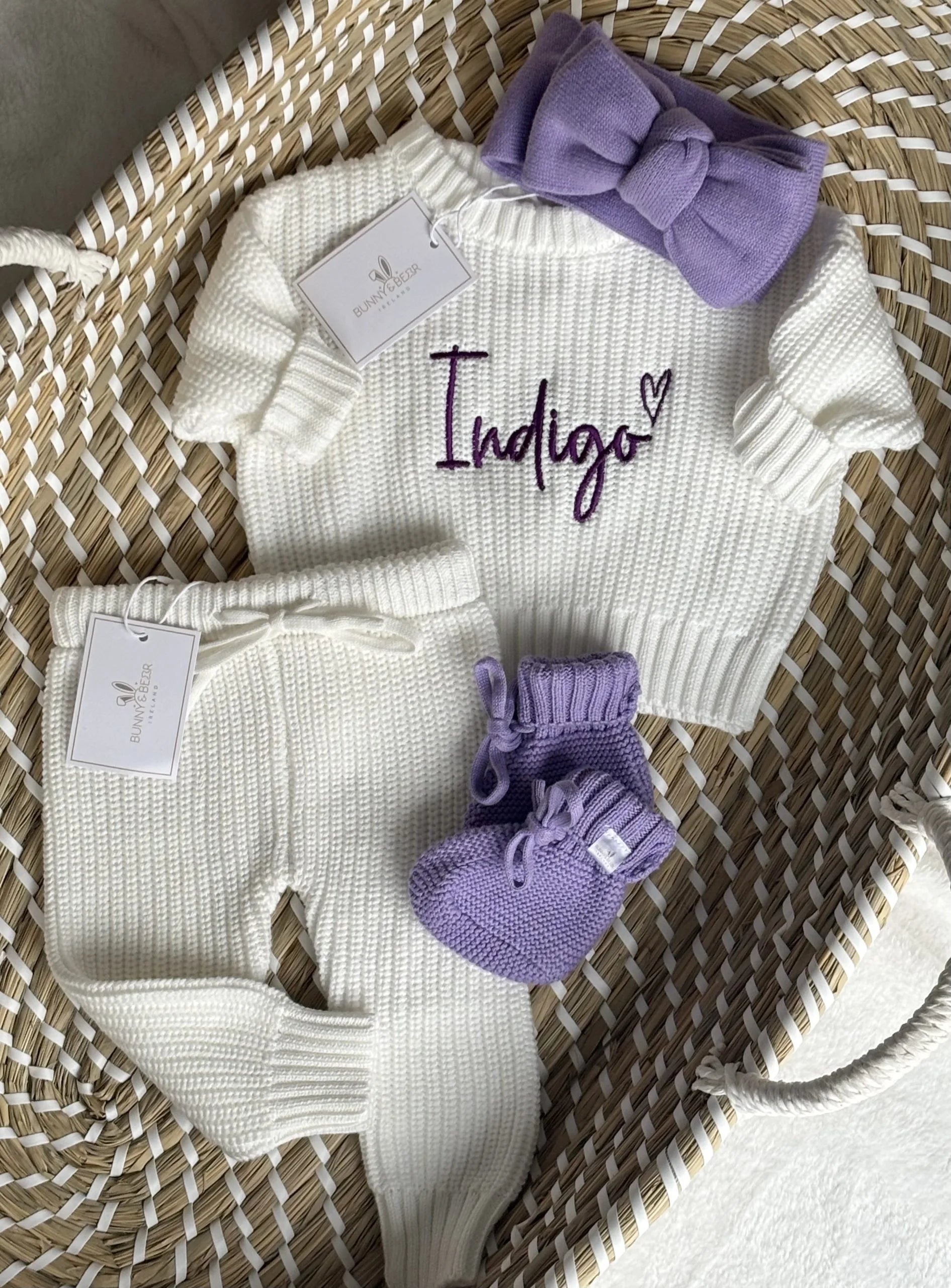 Jumper & Head Bow Bundle (Colour Options & Personalisation Available)