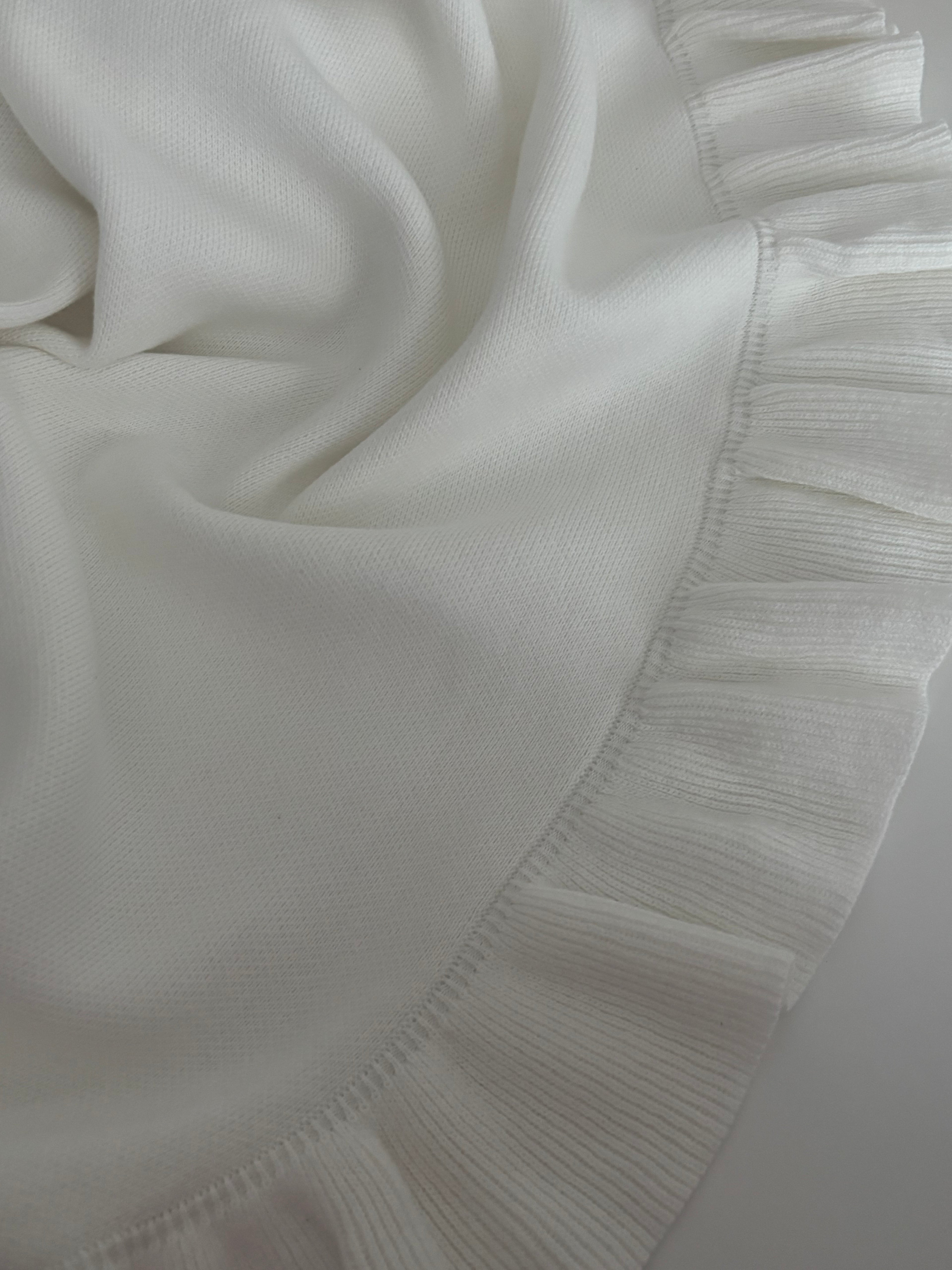 Tu-Tu Cute Ivory Frill Romper (Option to Personalise)