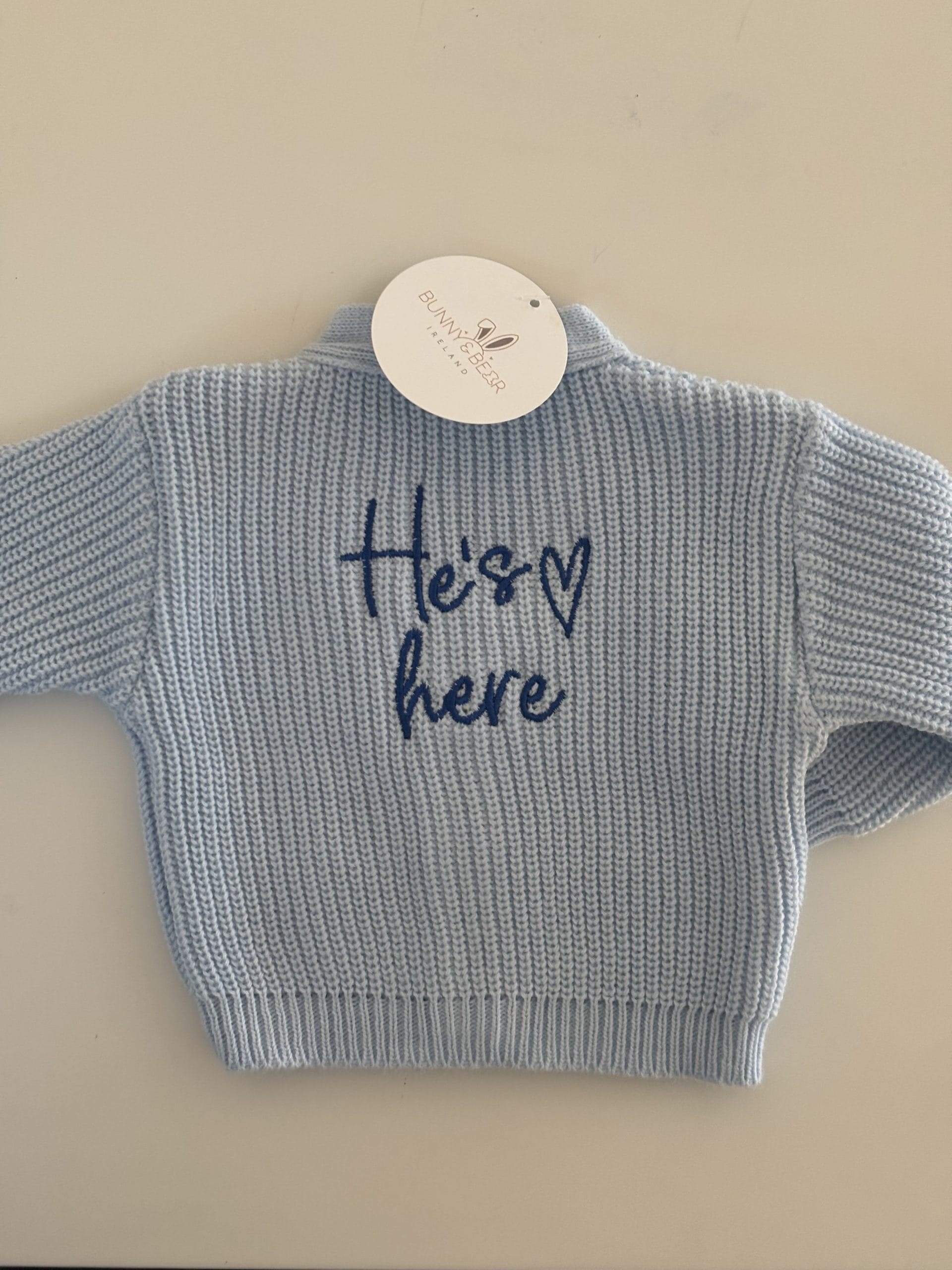 Knit Cardigan (Colour Options & Personalisation Available)