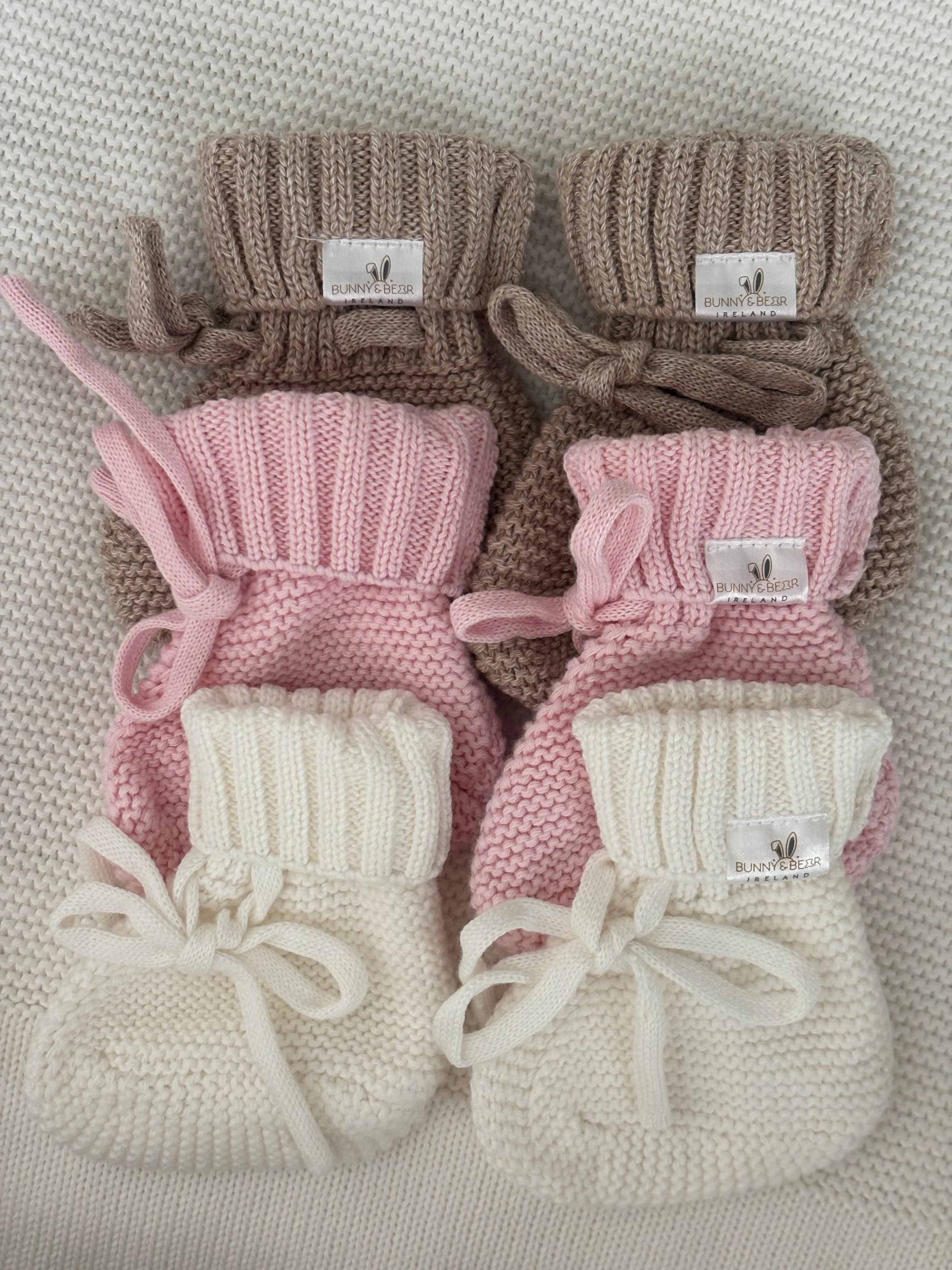 Cotton Knit Booties