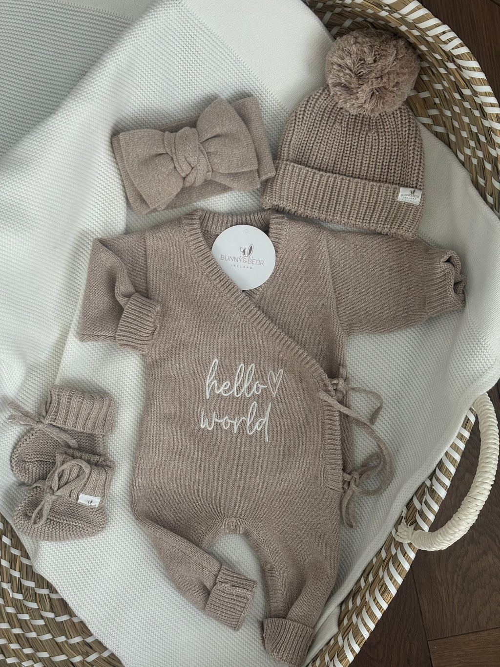Twin Wrap Rompers (Neutral Option)
