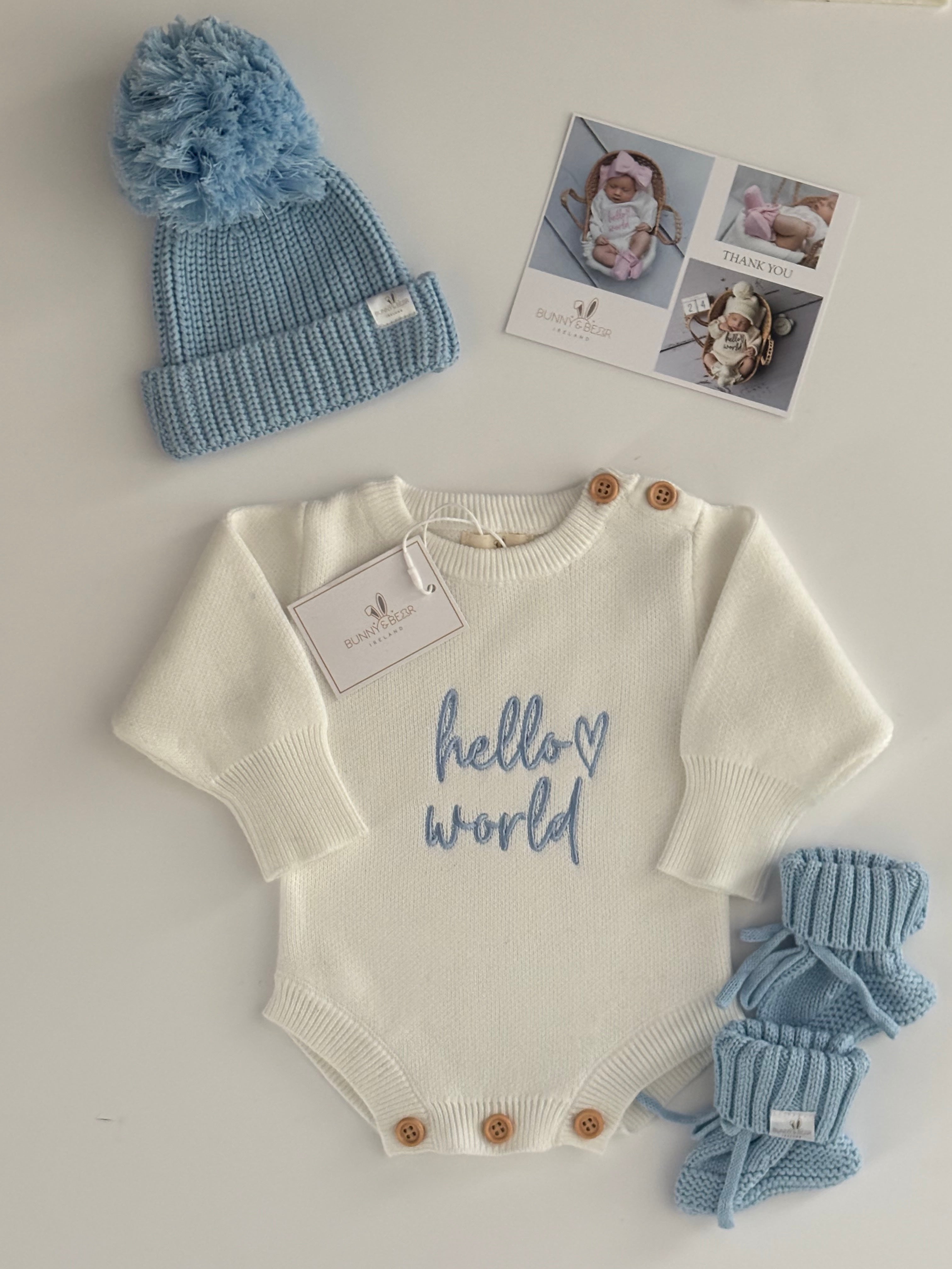 Sky Blue Romper Bundle (Personalisation Available)