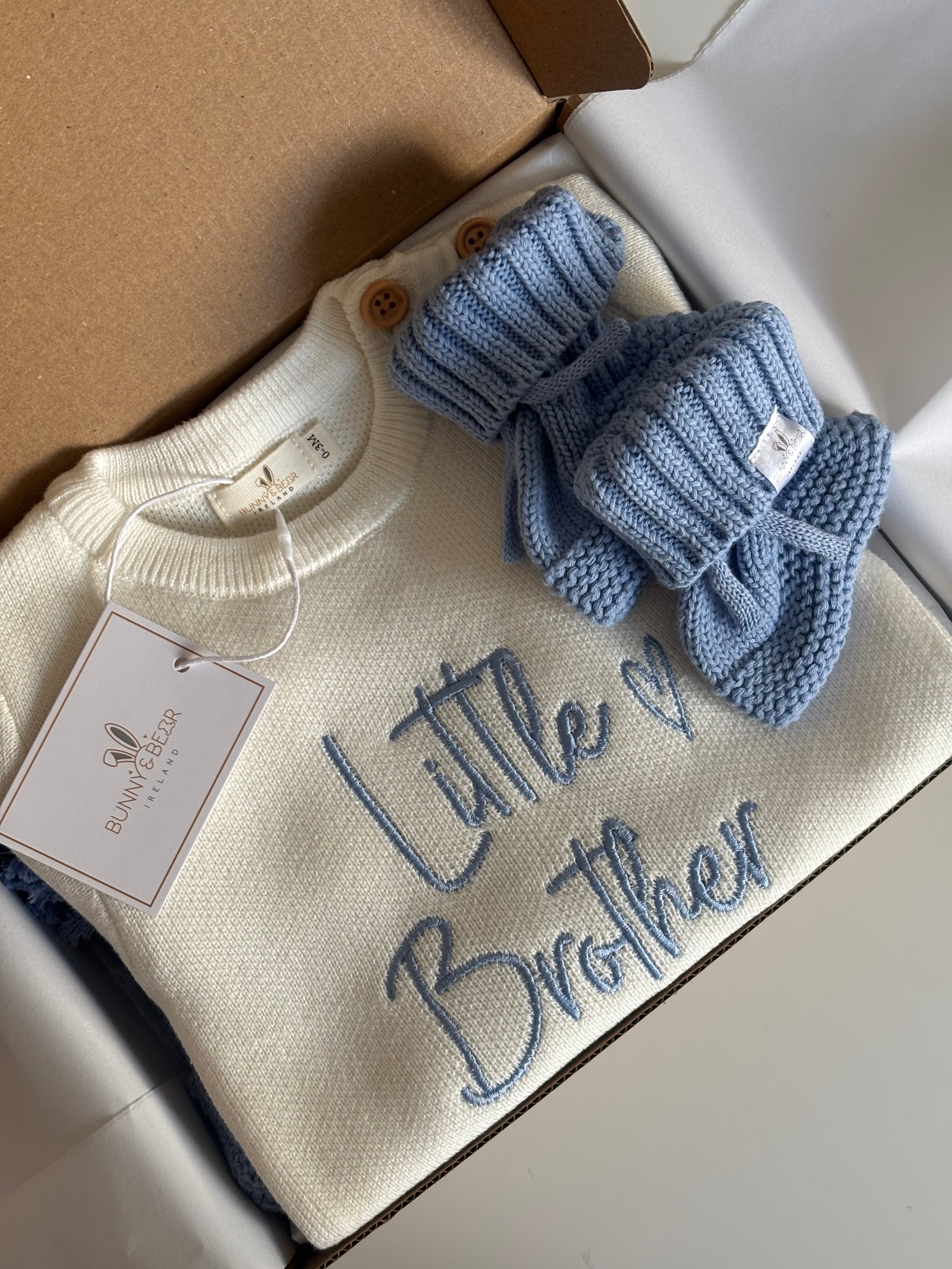 Sea Blue Button Romper Bundle (Personalisation Available)