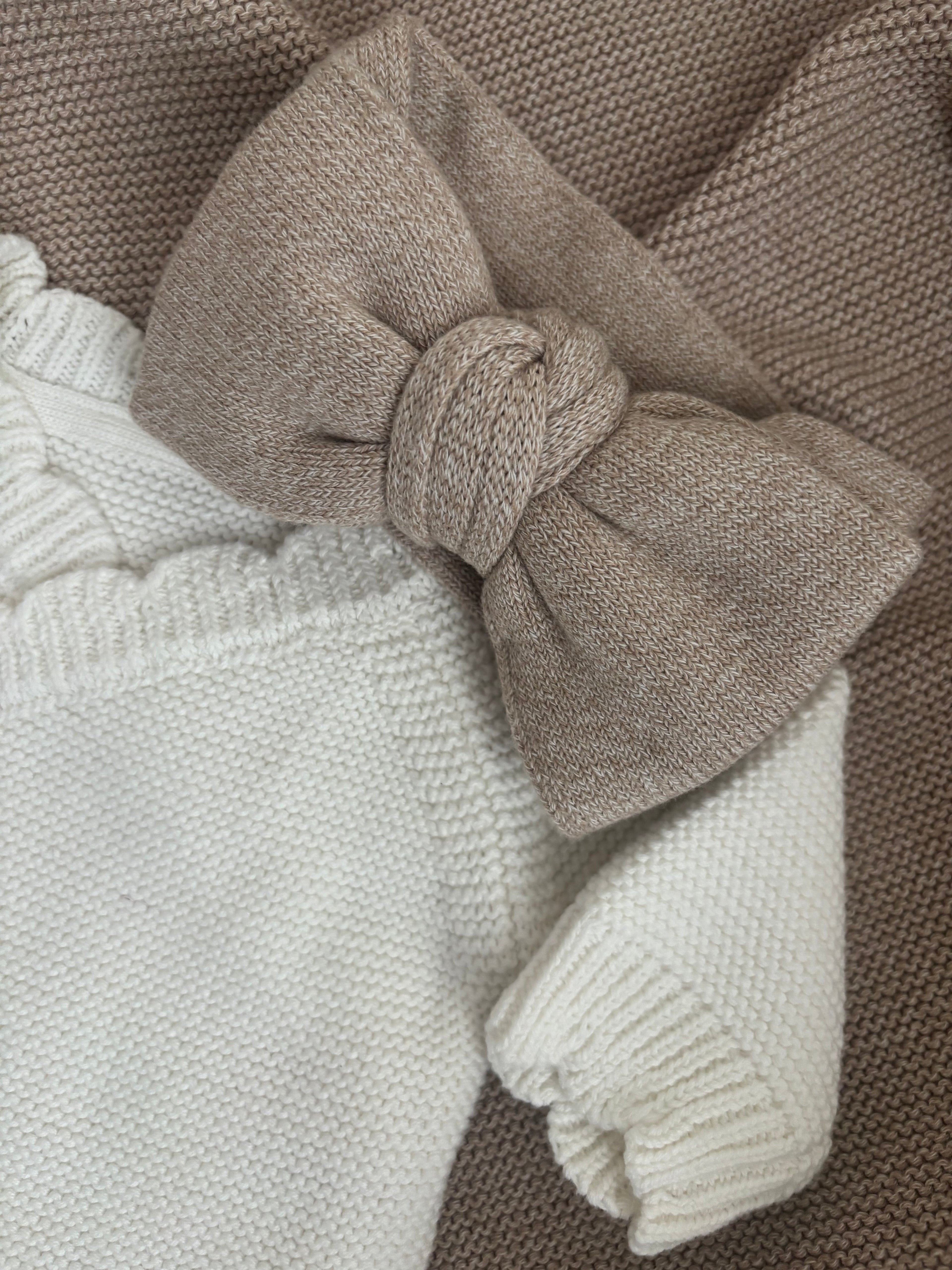 Scalloped Edge Ivory Button Romper