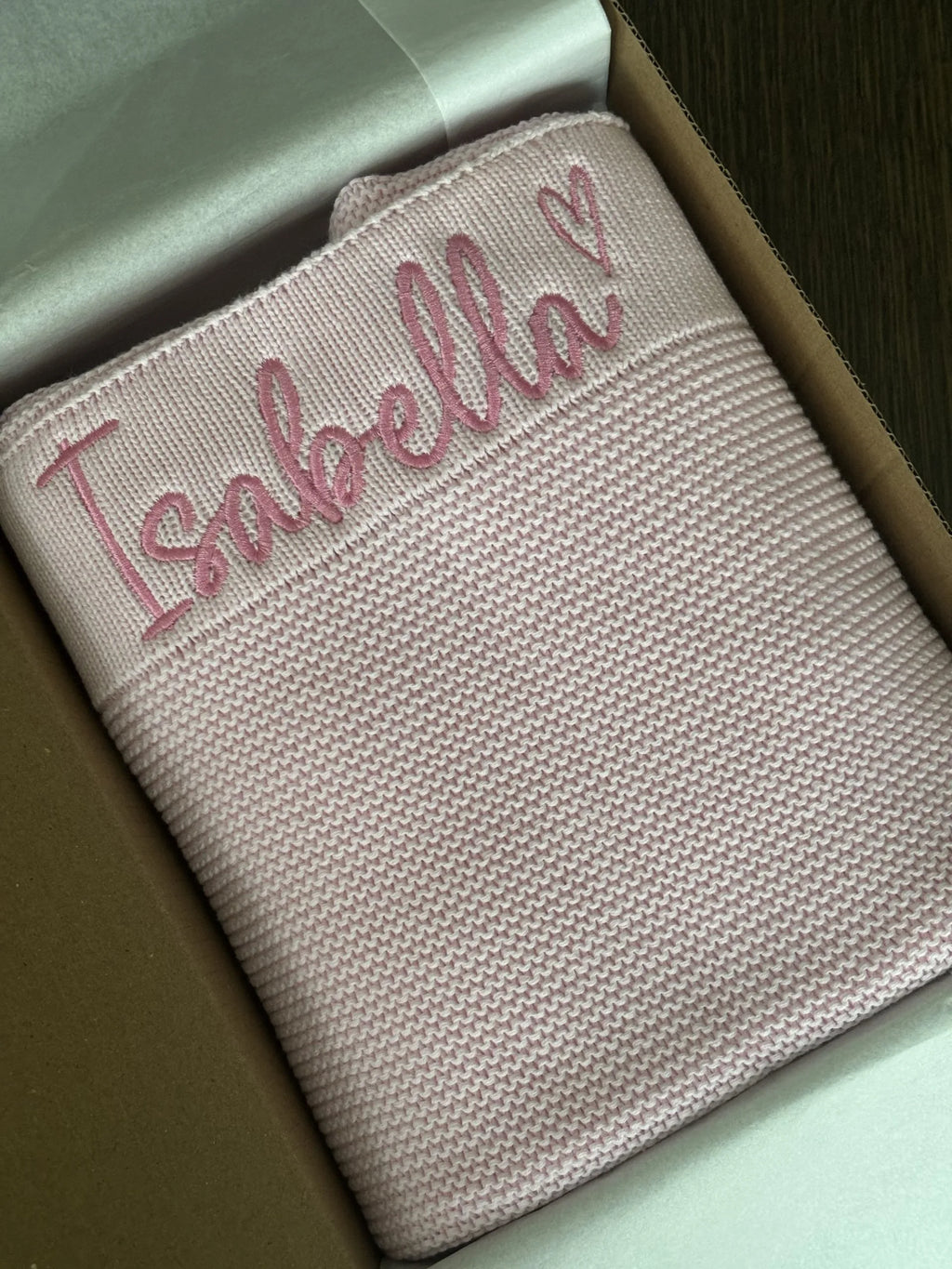 Soft Pink Romper & Blanket Bundle (Personalisation Available)