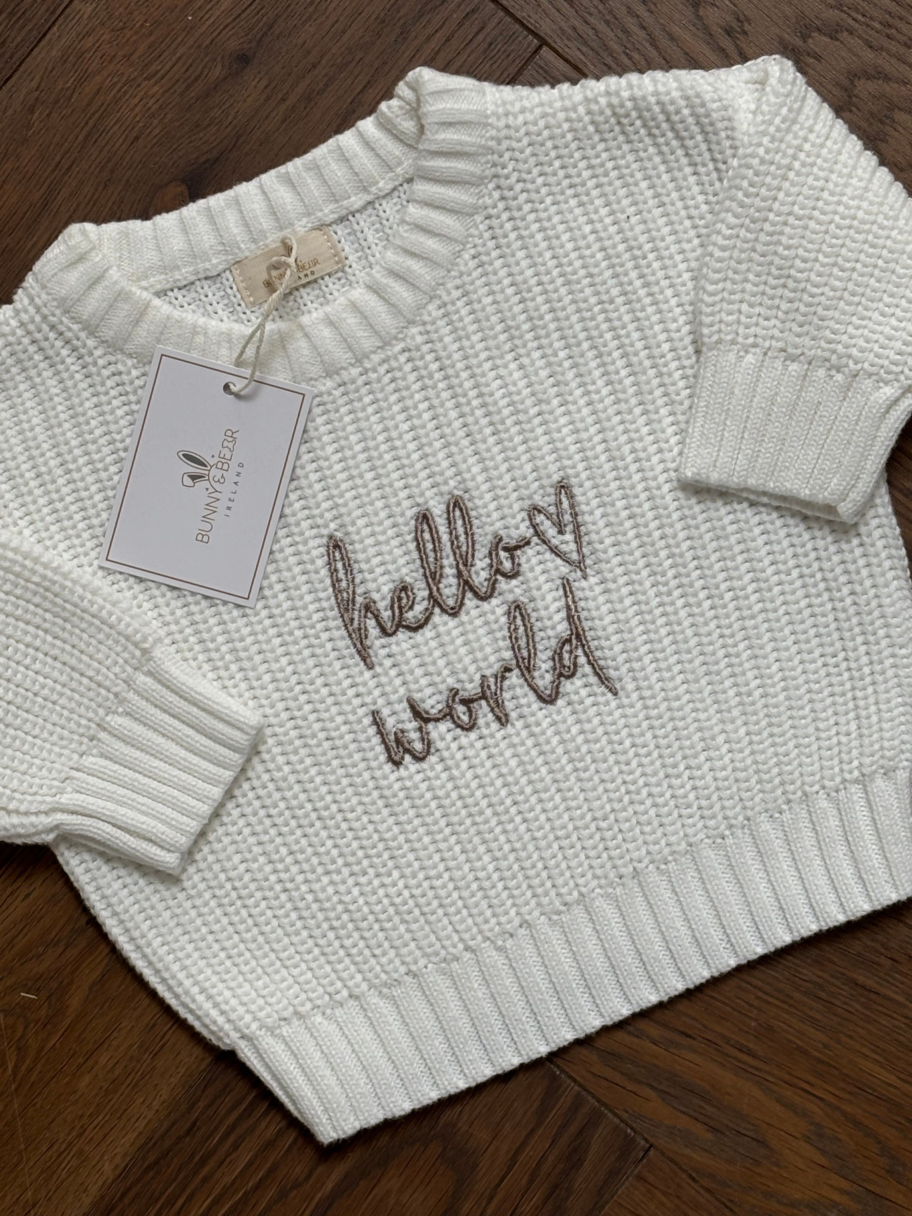 *New* Chunky Knit Jumper and Blanket Bundle (Ivory & Taupe)